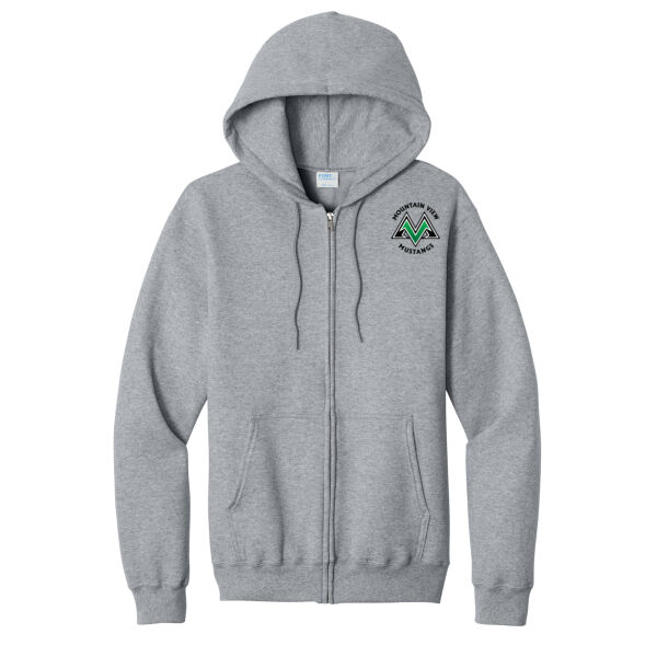 Adult Core Fleece Full Zip Hooded Sweatshirt   Thumbnail